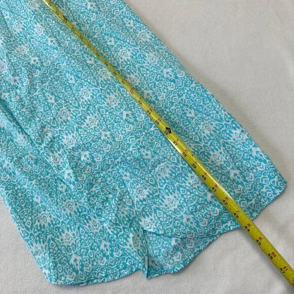 Coolibar Womens UPF Button Up Shirt Dress Size XXL Blue Beach Swim Cover-up - Picture 9 of 12